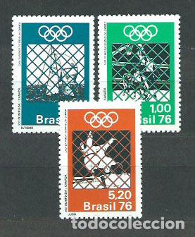 Selos: Brasil - Correo 1976 Yvert 1192/4 ** Mnh Deportes. Olimpiadas de Montreal