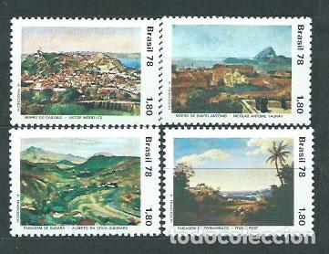 Selos: Brasil - Correo 1978 Yvert 1342/5 ** Mnh Pinturas