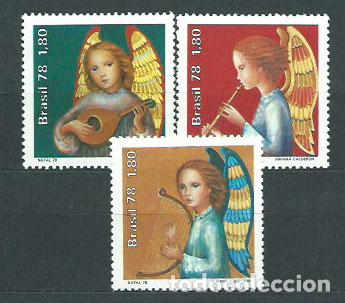Selos: Brasil - Correo 1978 Yvert 1346/8 ** Mnh Navidad