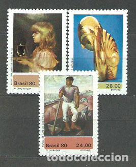 Selos: Brasil - Correo 1980 Yvert 1422/4 ** Mnh Pinturas