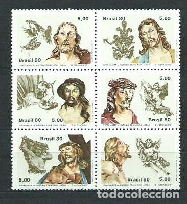 Selos: Brasil - Correo 1980 Yvert 1455/60 ** Mnh Personajes
