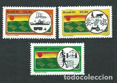 Selos: Brasil - Correo 1980 Yvert 1461/3 ** Mnh