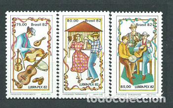 Briefmarken: Brasil - Correo 1982 Yvert 1561/3 ** Mnh Exposici&oacute;n Filatelica