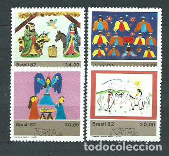 Briefmarken: Brasil - Correo 1982 Yvert 1567/70 ** Mnh Navidad