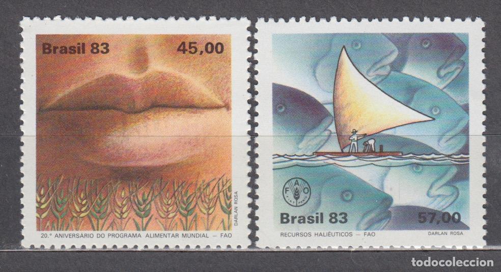 Briefmarken: Brasil - Correo 1983 Yvert 1626/27 ** Mnh Barco