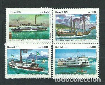 Briefmarken: Brasil - Correo 1985 Yvert 1768/71 ** Mnh Barcos