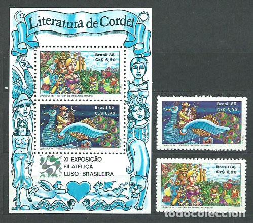 Briefmarken: Brasil - Correo 1986 Yvert 1815/6+H.70 ** Mnh Exposici&oacute;n Filatelica