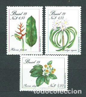 Briefmarken: Brasil - Correo 1989 Yvert 1915/7 ** Mnh Flores