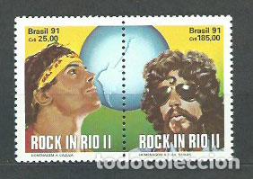 Selos: Brasil - Correo 1991 Yvert 2001/2A ** Mnh M&uacute;sica