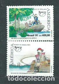 Selos: Brasil - Correo 1991 Yvert 2038/9 ** Mnh Upaep