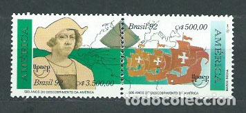Selos: Brasil - Correo 1992 Yvert 2062/3 ** Mnh Upaep