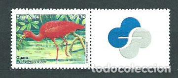 Selos: Brasil - Correo 2004 Yvert 2866 ** Mnh Fauna. Aves