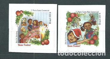 Selos: Brasil - Correo 2014 Yvert 3366/67 ** Mnh Navidad