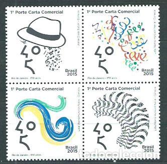 Selos: Brasil - Correo 2015 Yvert 3369/72 ** Mnh