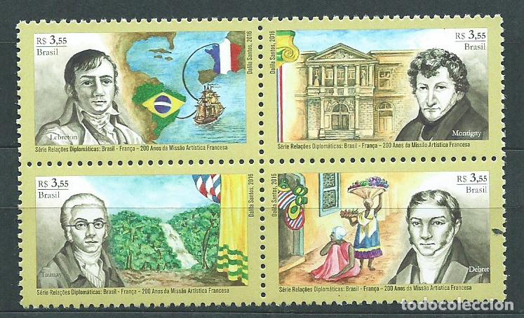 Selos: Brasil - Correo 2016 Yvert 3540/43 ** Mnh Personajes