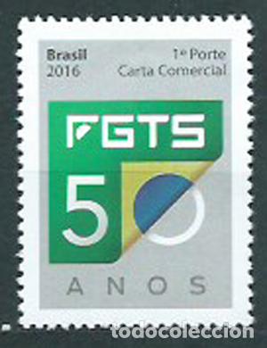 Selos: Brasil Correo 2016 Yvert 3592 ** Mnh Fondo de Garantia Tiempo de Servicio FGTS