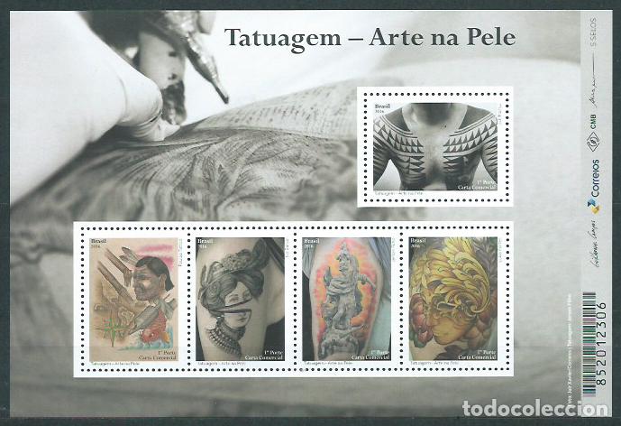 Briefmarken: Brasil Correo 2016 Yvert 3615/19 ** Mnh Tatuaje Arte en la Piel