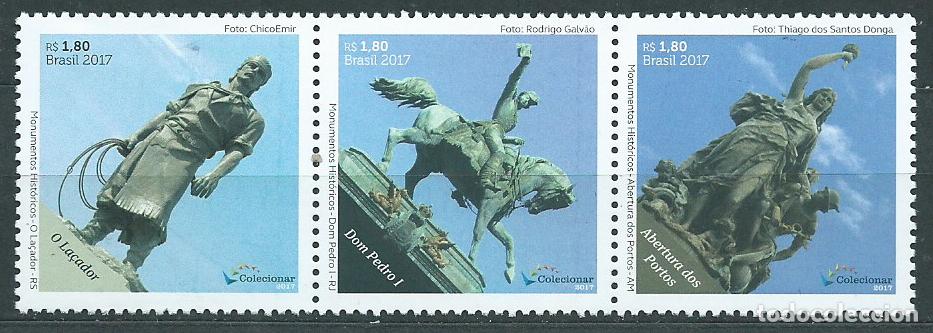 Briefmarken: Brasil Correo 2017 Yvert 3634/36 ** Mnh Monumentos Historicos