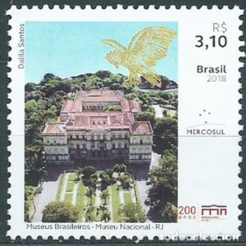 Briefmarken: Brasil Correo 2018 Yvert 3721 ** Mnh Merosul Museo Nacional de Rio