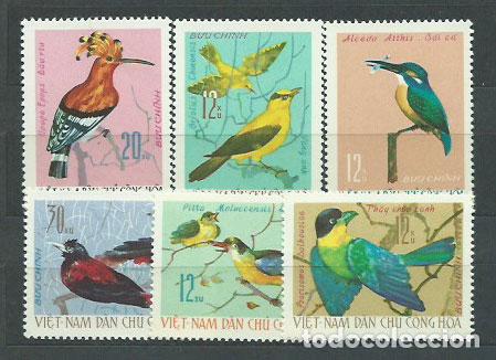Briefmarken: Vietnam del Norte - Correo Yvert 514/9 ** Mnh Fauna aves