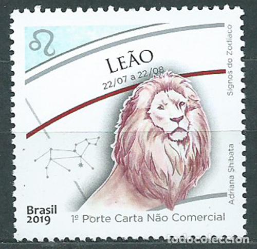 Briefmarken: Brasil Correo 2019 Yvert 3744 ** Mnh Signo del Zodiaco Leo