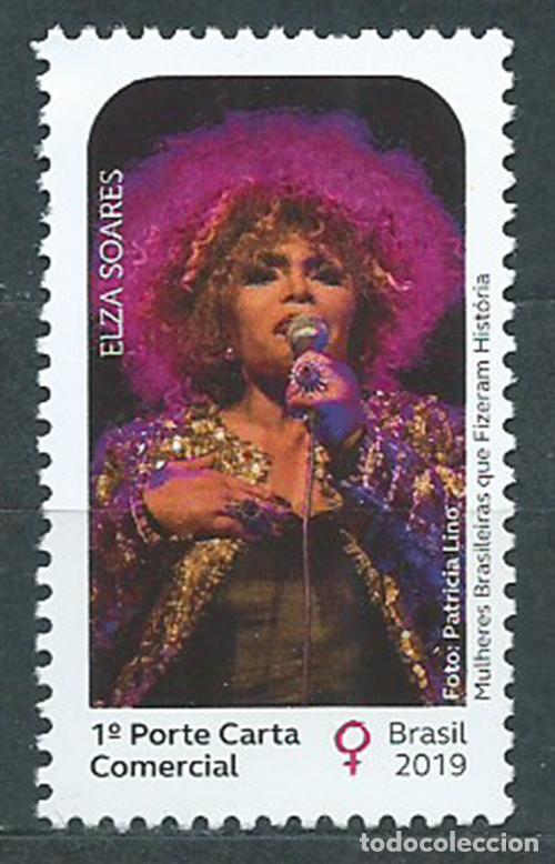 Briefmarken: Brasil Correo 2019 Yvert 3745 ** Mnh Mujeres Brasile&ntilde;as Elza Soares Cantante