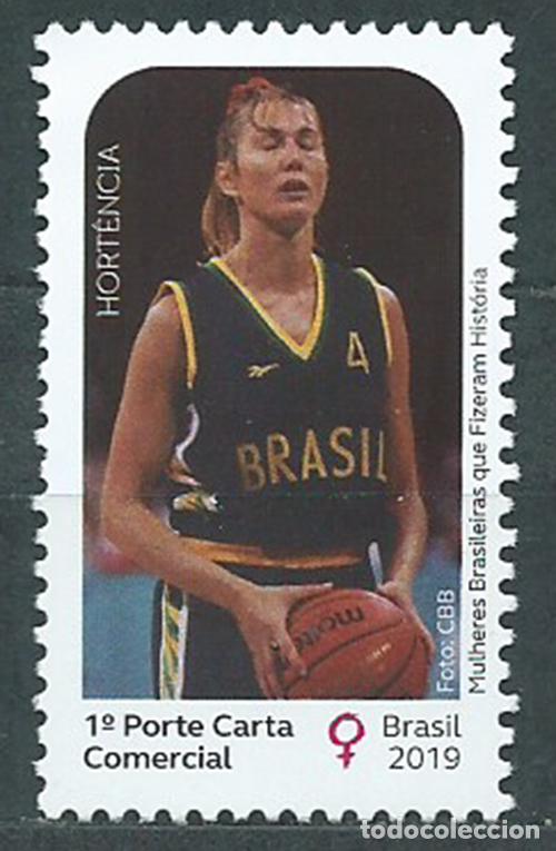Briefmarken: Brasil Correo 2019 Yvert 3746 ** Mnh Mujeres Brasile&ntilde;as Hortencia (Basket) Dep