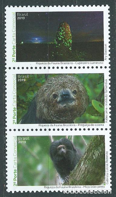 Briefmarken: Brasil Correo 2019 Yvert 3759/61 ** Mnh Fauna de Brasil