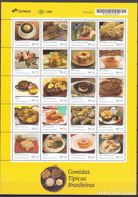 Briefmarken: Brasil Correo 2019 ** Mnh Upaep 2019 Comidas T&iacute;picas