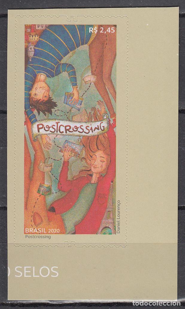 Briefmarken: Brasil Correo 2020 Yvert 3820 ** Mnh Postcrossing adhesivos