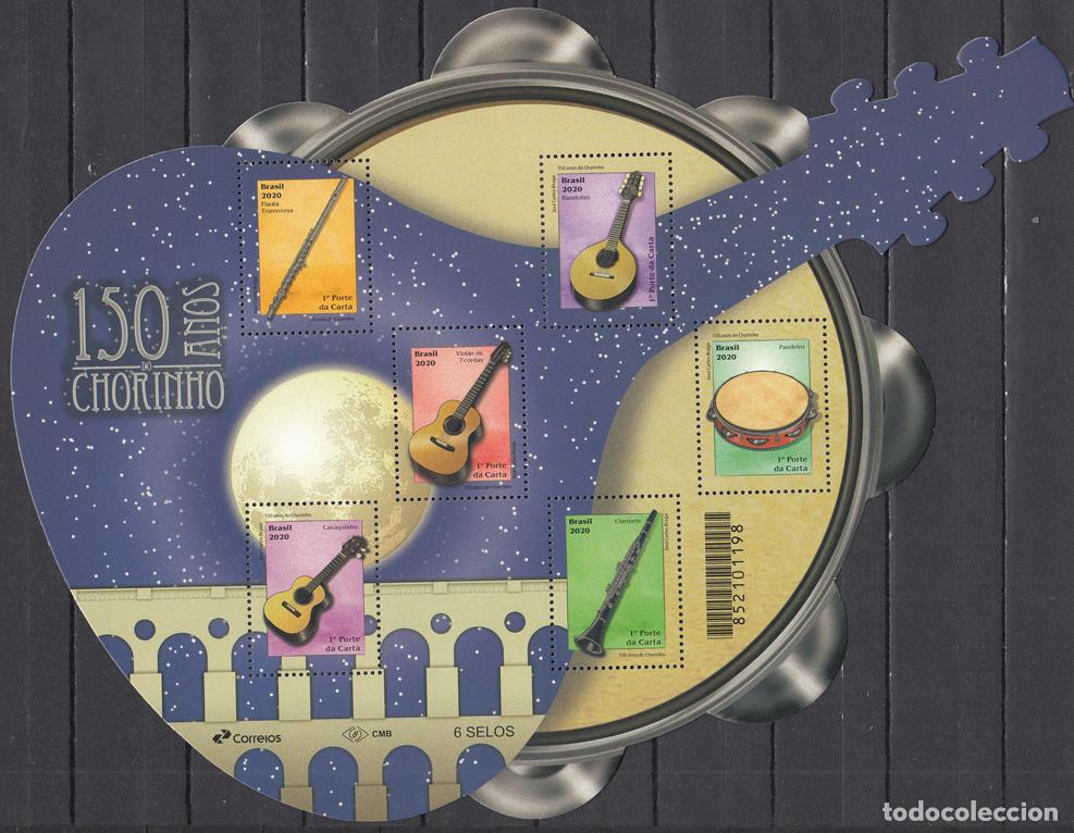 Briefmarken: Brasil Correo 2020 Yvert 3804/9 ** Mnh Instrumentos Musicales