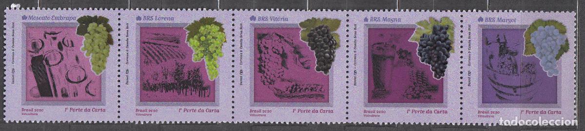 Briefmarken: Brasil Correo 2020 Yvert 3878/82 ** Mnh Vi&ntilde;as