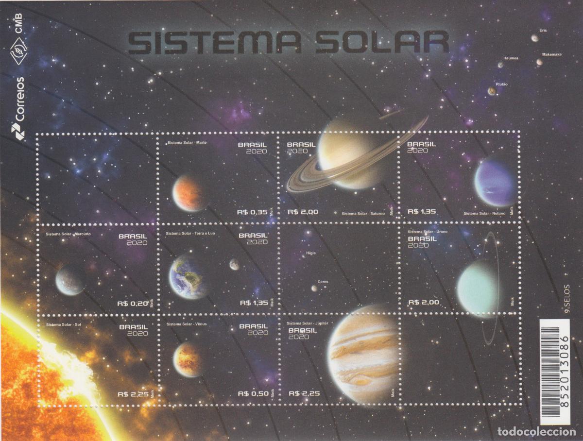 Stamps: Brasil Correo 2020 Yvert 3795/3803 ** Mnh Sistema Solar