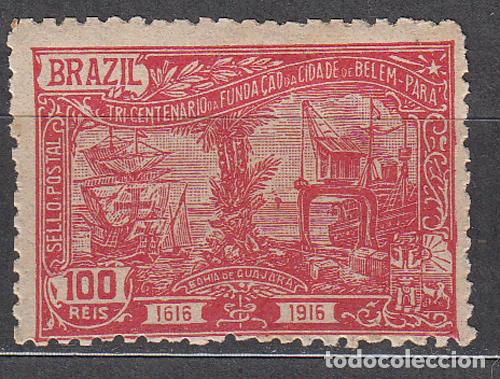 Stamps: Brasil Correo 1916 Yvert 148 * Mh Barcos