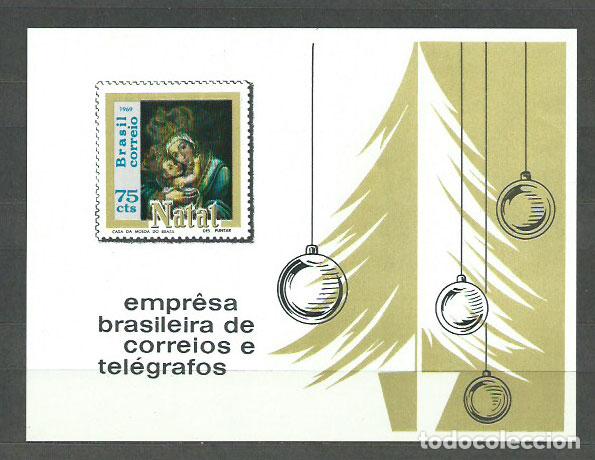 Stamps: Brasil - Hojas 1969 Yvert 25 ** Mnh Navidad