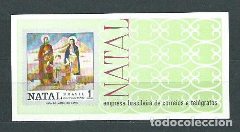 Stamps: Brasil - Hojas 1970 Yvert 27 ** Mnh Navidad