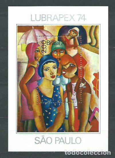 Stamps: Brasil - Hojas 1974 Yvert 35 ** Mnh Exposici&oacute;n Filatelica