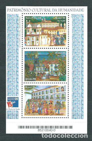 Selos: Brasil - Hojas 1999 Yvert 108A ** Mnh Exposici&oacute;n Filatelica