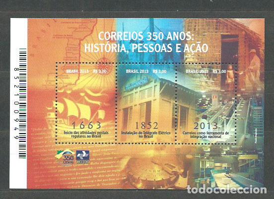 Selos: Brasil - Hojas 2013 Yvert 159 ** Mnh