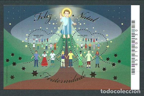 Selos: Brasil - Hojas 2014 Yvert 161 ** Mnh Navidad