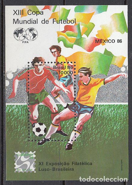Selos: Brasil - Hojas 1985 Yvert 68 ** Mnh Deportes. F&uacute;tbol