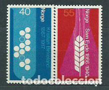 Selos: Noruega - Correo 1966 Yvert 503/4 ** Mnh