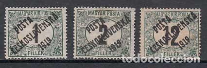 Selos: Checoslovaquia - Correo 1919 Yvert 138/9 * Mh Falta n&ordm; 139A