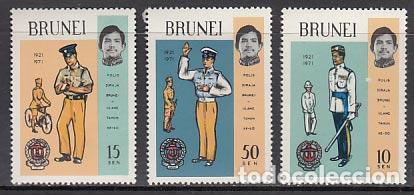 Selos: Brunei - Correo Yvert 164/6 ** Mnh Policia real