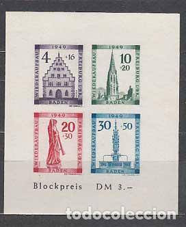 Selos: Baden - Hojas Yvert 2B ** Mnh