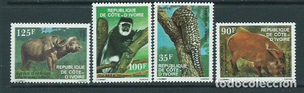 Selos: Costa de Marfil - Correo Yvert 649/52 ** Mnh Fauna