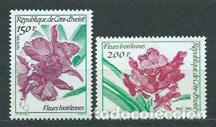 Selos: Costa de Marfil - Correo Yvert 886/7 ** Mnh Flores