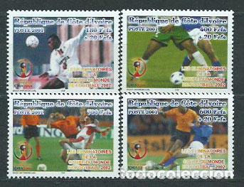 Selos: Costa de Marfil - Correo Yvert 1083/6 ** Mnh Deportes f&uacute;tbol