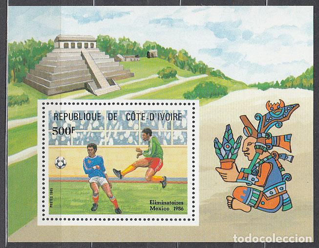 Selos: Costa de Marfil - Hojas Yvert 27 ** Mnh Deportes f&uacute;tbol