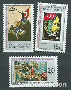 Sellos: Chipre Turco - Correo Yvert 114/6 ** Mnh